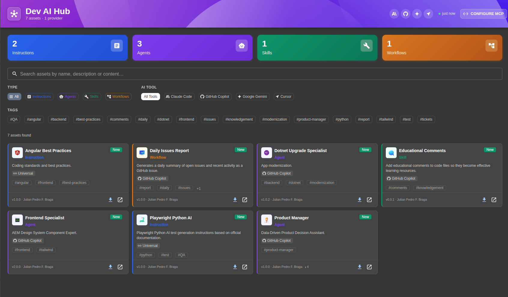 Dev AI Hub screenshot